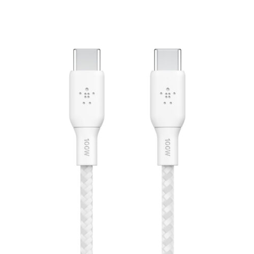 Belkin USB-C - USB-C kabel - 3m - wit - nylon