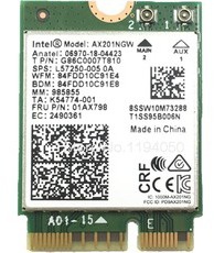 Intel AX201 Wi-Fi 6 adapter