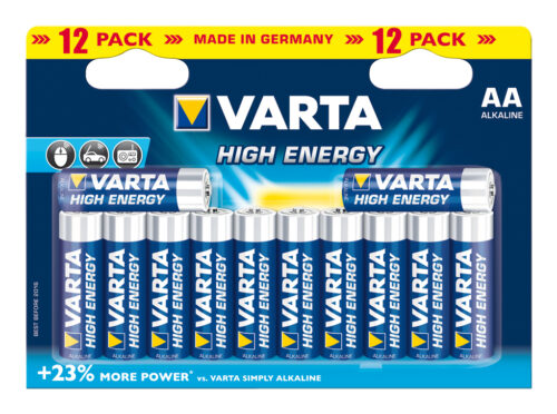 Varta Battery alkaline AA/LR6 1.5 V High Energy 12 pack