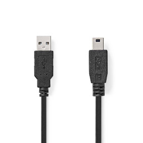 Nedis USB 2.0-Kabel  A Male - Mini 5-Pins Male 1,0 m