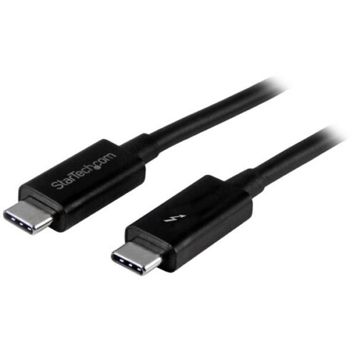 Thunderbolt 3 (20Gbps) USB-C kabel - 2m Zwart