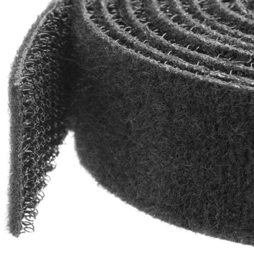Klittenband kabelbinder 7,5 m rol zwart
