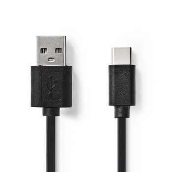 Nedis USB 2.0-Kabel Type-C Male - A Male 0,1m