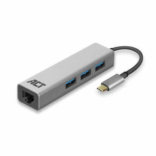 ACT 3-poorts USB-C Hub met Gigabit ethernet
