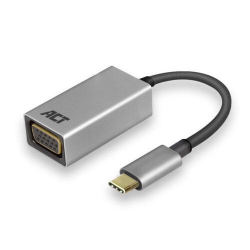 ACT USB-C naar VGA female adapter