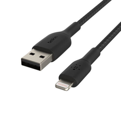 Belkin Lightning - USB-A kabel - 2m - zwart - nylon