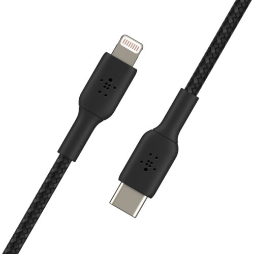 Belkin USB-C - Lightning kabel - 2m - zwart - nylon