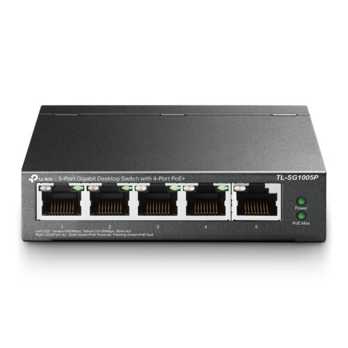TP-LINK TL-SG1005P 5-poorts Gigabit PoE Switch (4x PoE)