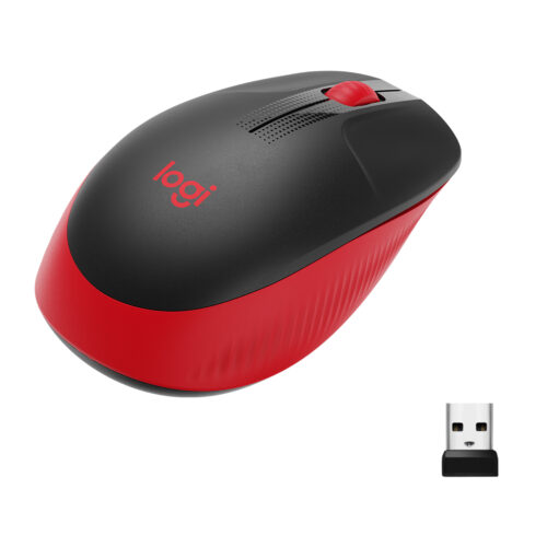 Logitech M190 - Draadloos - Rood