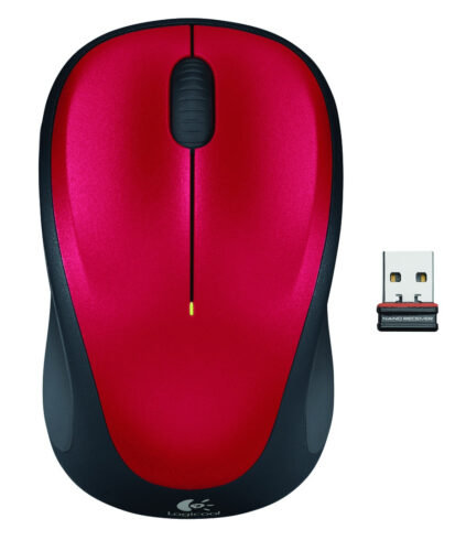 Logitech M235 draadloze muis (rood)