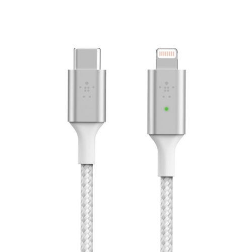 Belkin Smart LED USB-C to Lightning Cable 1.2m Wit