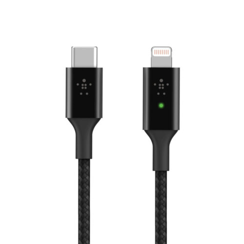 Belkin Smart LED USB-C to Lightning Cable 1.2m Zwart