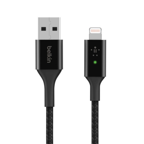 Belkin Smart LED Lightning - USB-A kabel - 1,2m - zwart