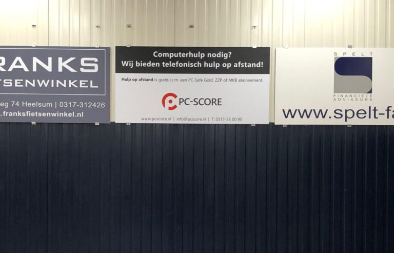 Sponsorbord Tafeltennisvereniging Kracht en Vriendschap, Renkum