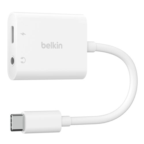 Belkin USB C > 3,5mm-audio- en USB-C-oplaadadapter