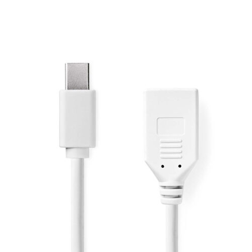 Nedis DisplayPort kabel 0,2 m Mini DisplayPort Wit