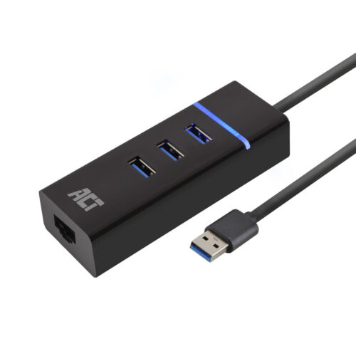 ACT USB 3.1 Hub met 1 Gigabit netwerk poort