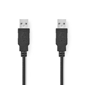 Nedis USB 2.0-Kabel A Male - A Male 2,0m