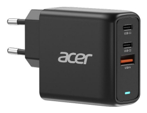 Acer 67W PD Charger - EU Plug - 100W USB-C Cable - Black (Retail Pack)